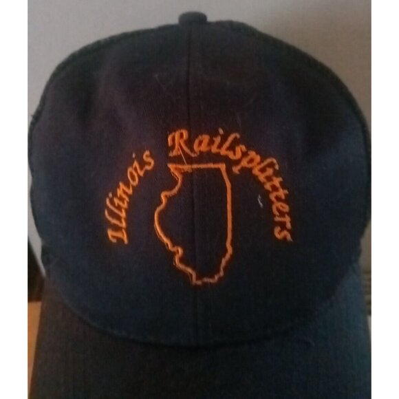 Illinois Railsplitters Trucker Cap Hat Mesh OTTO Snapback Vtg One Size Fits Most - Picture 3 of 7